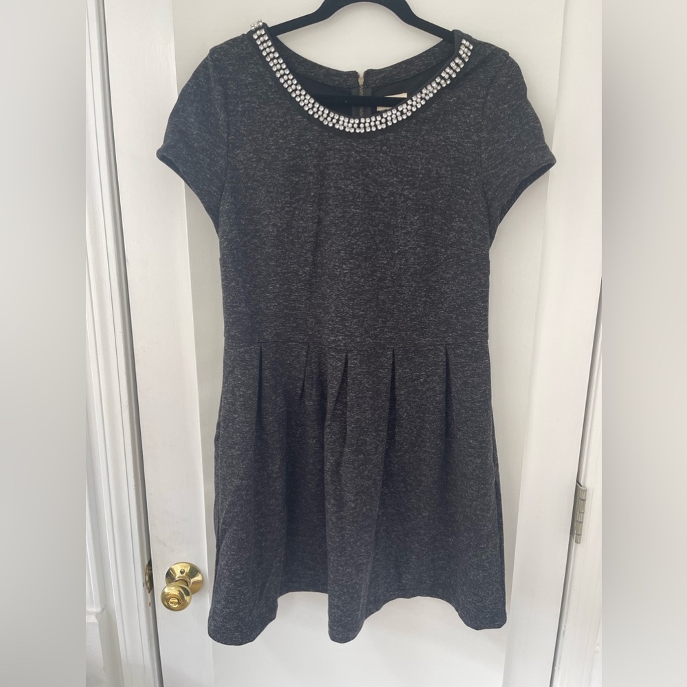 Maison Jules NWT gray mini dress